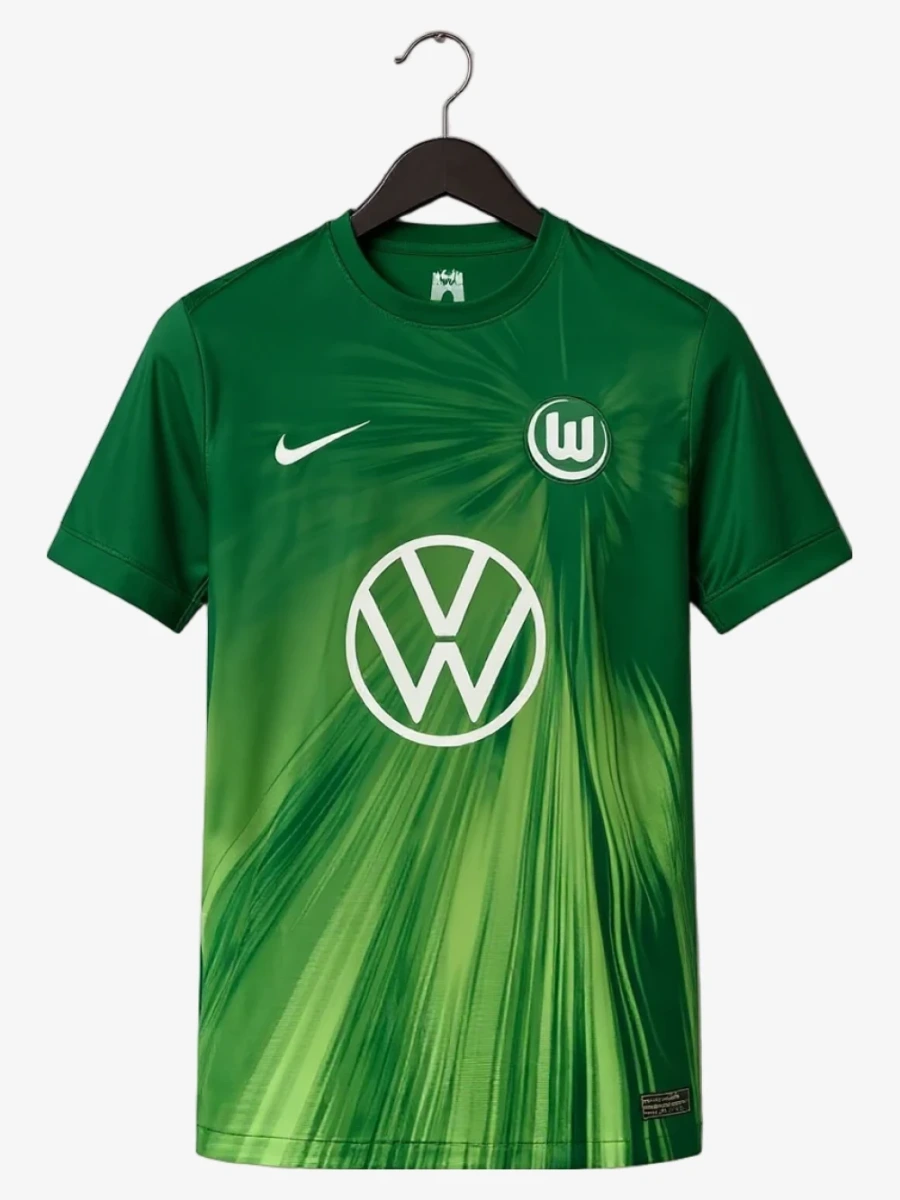 maillot-vfl-wolfsburg-domicile-2025-2026 studio v12 Voetbalshirt VfL Wolfsburg Thuisshirt 2025-2026