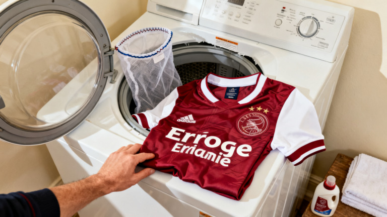 Voetbalshirt wassen in de wasmachine: de juiste instelling op 30°C